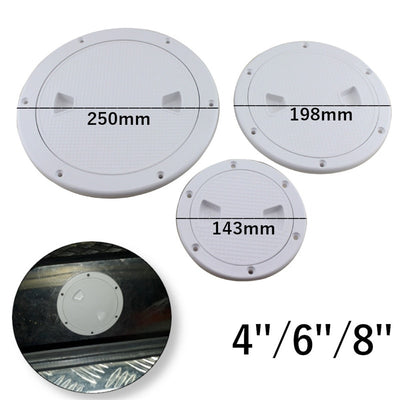 SHOP BARCLAY  4" 6" 8" ABS Plastic Round Hatch Cover Deck Plate Non Slip Deck