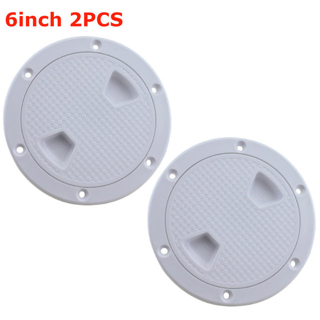 SHOP BARCLAY  4" 6" 8" ABS Plastic Round Hatch Cover Deck Plate Non Slip Deck