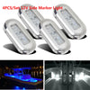 SHOP BARCLAY   4x 3 LED 12V Boat Stair Deck Side Marker Light Courtesy