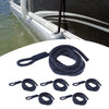 SHOP BARCLAY 6 Pcs Boat Fender Line 0.24" Thickness 5 FT Blue Double Braided