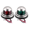 SHOP BARCLAY 1 Pair Stainless Steel+ABS Red Green Navigation Light