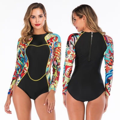 manches longues Rashguard femmes surf