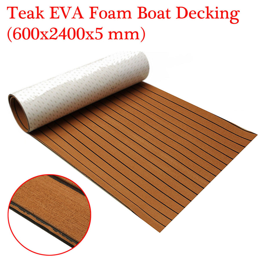 SHOP BARCLAY  Self-Adhesive 600x2400x5mm Foam Teak Decking