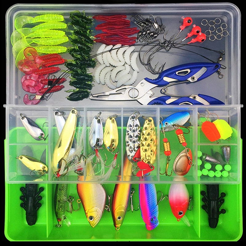 SHOP BARCLAY 101Pcs Fishing Tackle Box Lure Kit