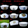 SHOP BARCLAY  Military Hats White Captain Sailor Hat Navy