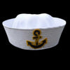 SHOP BARCLAY  Military Hats White Captain Sailor Hat Navy