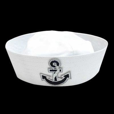 SHOP BARCLAY  Military Hats White Captain Sailor Hat Navy