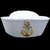 SHOP BARCLAY  Military Hats White Captain Sailor Hat Navy